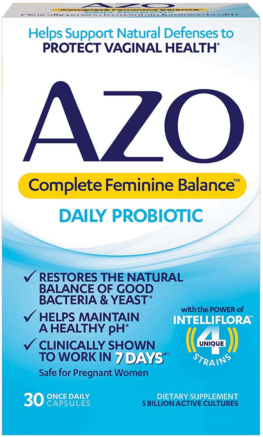 AZO Complete Feminine Balance Daily Probiotics for Women